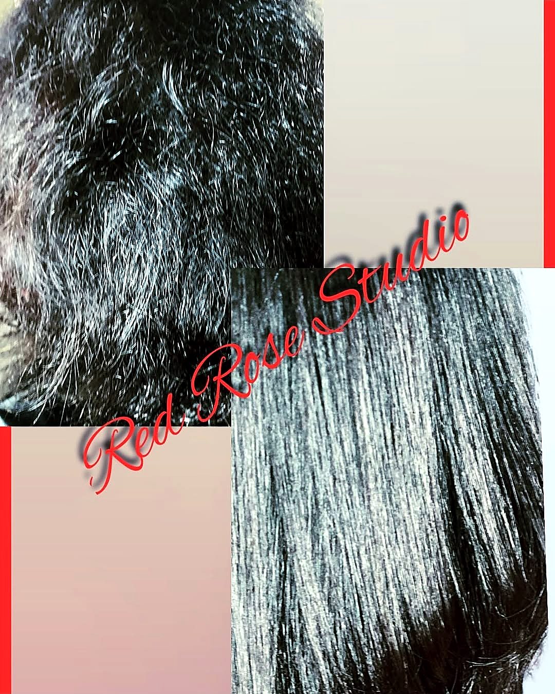 High-shine healthy hair texture